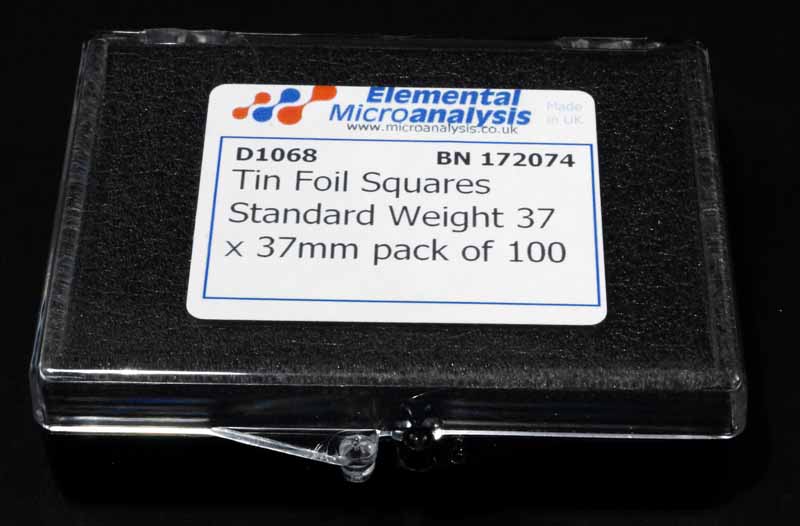 Tin Foil Squares Standard Weight 37 x 37mm pack of 100